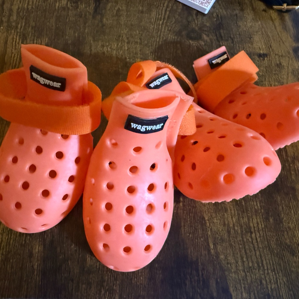 Wagwear Vibrant Orange Dog Water Shoes